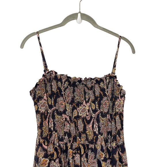 Boden Convertible‎ Strapless Jersey Maxi Dress Paisley Smocked Soft Size 8P Navy - Picture 4 of 7